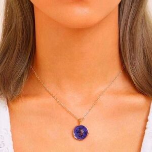 3/$30 💛 Enamel Moon Pendant Necklace